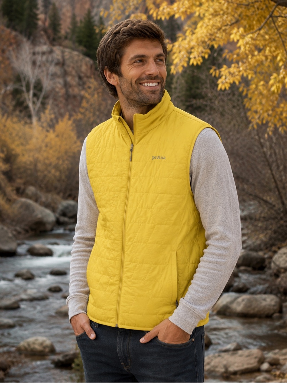 NWT Prana Men’s Alpine‎ Vest with Primaloft Fall Winter Lightweight Layer Warm